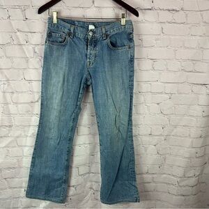 lucky brand dungarees gene montesano Classic Blue Womens Jeans 4 27 button fly